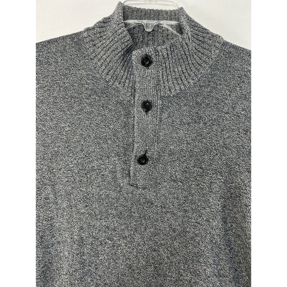 American Eagle Athletic Fit Men's 1/4 Button Zipper Sweater Sz XXL 100% Cotton - Picture 3 of 10